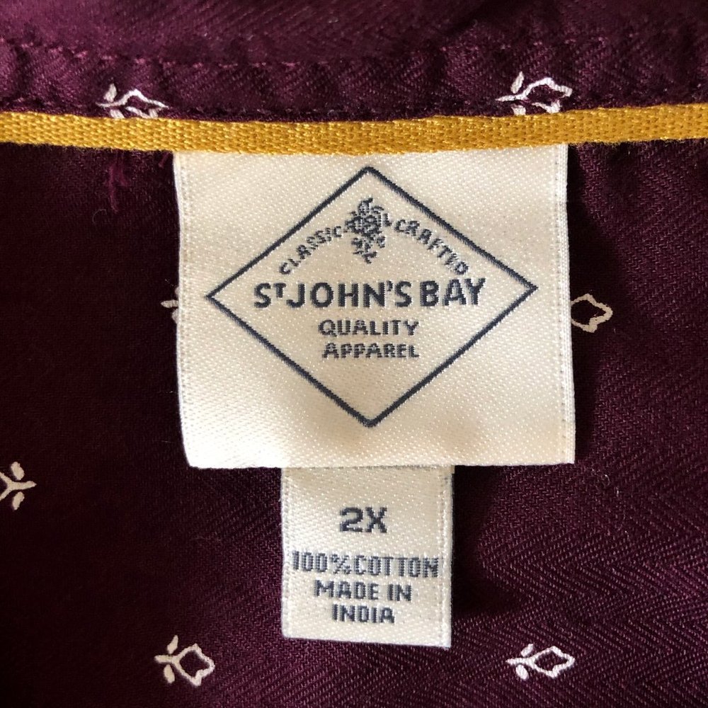 ⛔️SOLD OUT⛔️ SJB Burgundy Boho Button-Down Shirt - Picture 12 of 15